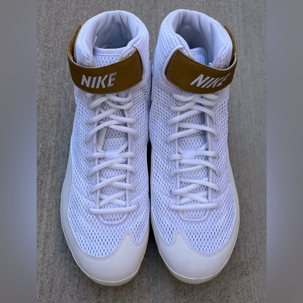 Nike Inflict 3 White Gold Wrestling Shoes (325256-100) Men’s Size 11.5